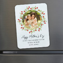 Happy Moederdag Waterverf Roos Floral Foto