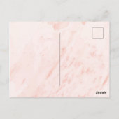 Happy Moederdag Waterverf Roze Flowers Briefkaart (Achterkant)