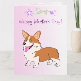 Happy Moederdag Welsh Corgi Kaart