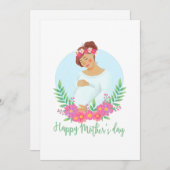 Happy Moederdag - Wenskaart  Feestdagenkaart (Voorkant / Achterkant)