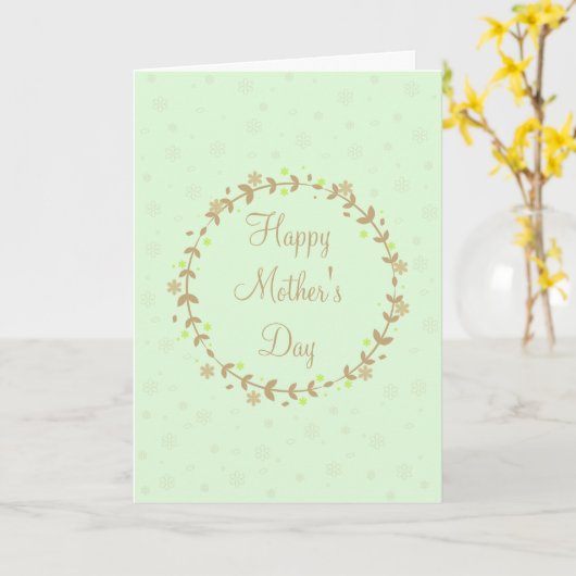 Happy Moederdag Wenskaart Kaart (Gele Bloem)