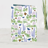 Happy Moederdag wenskaart wildbloemen Bedankkaart (Achterkant)