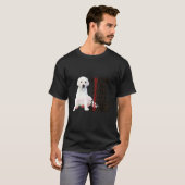 Happy Moederdag White Labrador Dog mama Dog Moth T-shirt (Voorkant volledig)