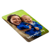 Happy Moederdag White Script fotosjabloon Magneet (Rechterzijde)