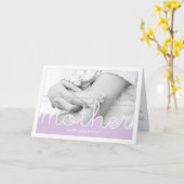 Happy Moederdag wil Foto Moms Day Lavender Kaart (Gele Bloem)
