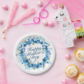 Happy Moederdag Winter Floral Paper Bord (Feest)