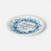 Happy Moederdag Winter Floral Paper Bord (Gekanteld)