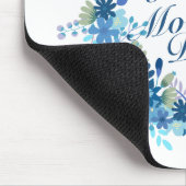 Happy Moederdag Winter Floral Wreath Mousepad Muismat (Hoek)