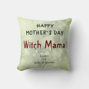 Happy Moederdag Witch Mama design Kussen