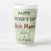 Happy Moederdag Witch Mama design Latte Mok (Voorkant)