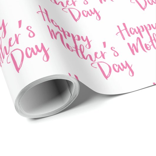 Happy Moederdag word art wrapping papier (Rol Hoek)