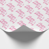 Happy Moederdag word art wrapping papier (Hoek)