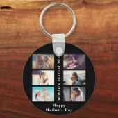 Happy Moederdag World's beste aangepaste foto van Sleutelhanger (Voorkant)