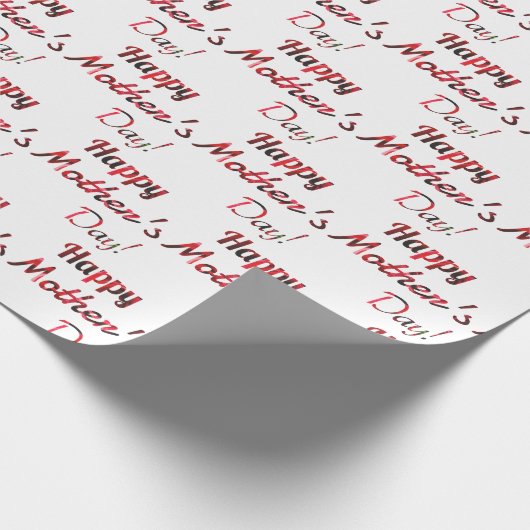 Happy Moederdag Wrapping Paper Cadeaupapier (Hoek)