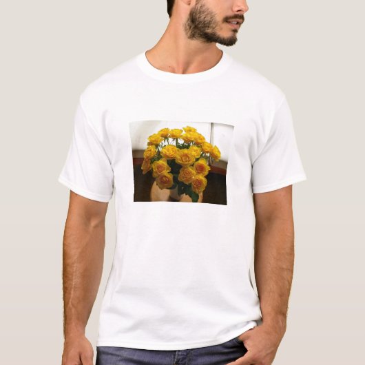 Happy Moederdag Yellow Roses T-shirt (Voorkant)