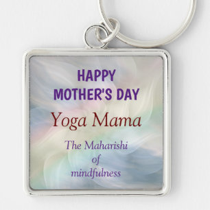 Happy Moederdag Yoga Mama Design Kaart Sleutelhanger