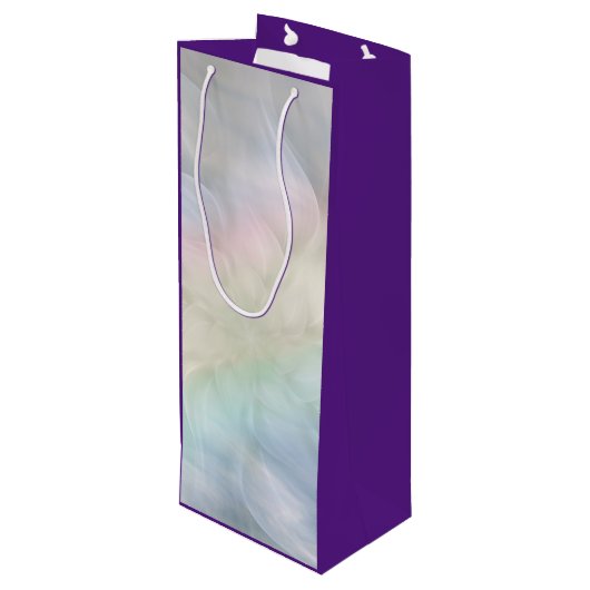 Happy Moederdag Yoga Mama design Wijn Cadeautas (Achterkant Gekanteld)