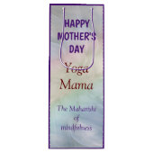 Happy Moederdag Yoga Mama design Wijn Cadeautas (Voorkant)