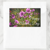Happy Moederdag Zebra Hollyhock #2 Stickers (Tas)