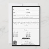 Happy Moederdag Zwart Wit Cadeaubon (Achterkant)