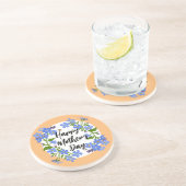 Happy Moeders Day  onderzetter cadeau voor florale (Zijkant)