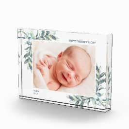 Happy Moeders Day Photo Block met Leaves Berries Fotoblokken