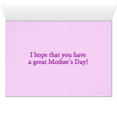 "Happy Moeders Day" + Veel muzikale notities (Binenzijde Horizontaal (Onderkant))