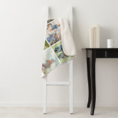 Happy Moeders Whtie Photo Collage Sherpa Deken (In situ)