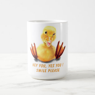 Happy Mok Funny Yellow Duck - Aangepaste tekst