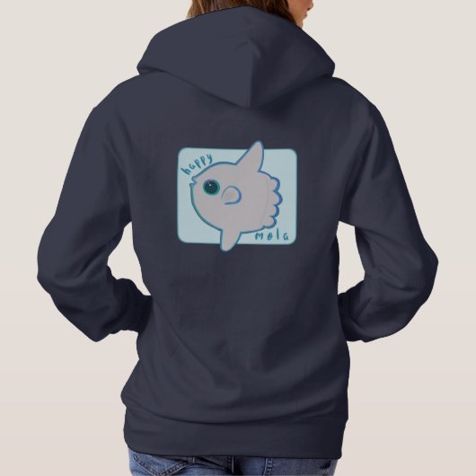 Happy mola sea sunfish sweatshirt (Achterkant)