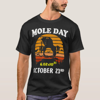 Happy Mole Day Avogadro_s Nummer oktober 23rd T-Sh T-shirt
