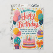 Happy Moments Bedankkaart (Voorkant / Achterkant)