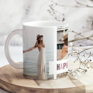 "Happy Moments" Fotocollage cadeau Koffiemok