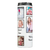 Happy Moments Making Memories Eleven Photo Collage Thermosbeker (Achterkant)