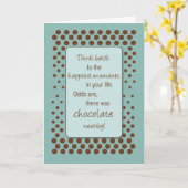 Happy Moments met Chocolate Birthday-kaart Kaart (Gele Bloem)