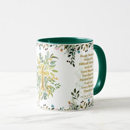 Happy moments Phoogt God Christelijke citaten Bijb Mok (Voorkant rechts)