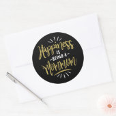 Happy Mommom Ronde Sticker (Envelop)