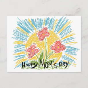 Happy Mom's Day - Bloemen - Briefkaart