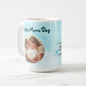 Happy Moms Day Glitter Foto Mok Moederdag Gift (Voorkant links)