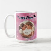 Happy Moms Day Glitter Foto Mok Moederdag Gift (Links)