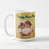 Happy Moms Day Glitter Foto Mok Moederdag Gift (Links)