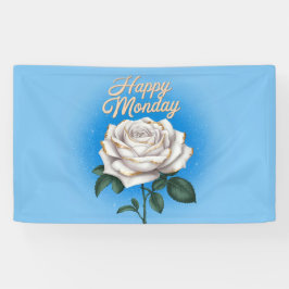 Happy Monday Blue Banner