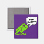 Happy Monday Frog Magneet (Voorkant / Achterkant)