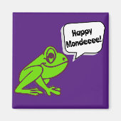 Happy Monday Frog Magneet (Voorkant)