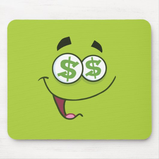 Happy Money Emoji Muismat (Voorkant)