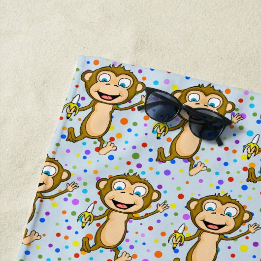 Happy Monkey Beach Towel Strandlaken (In situ)