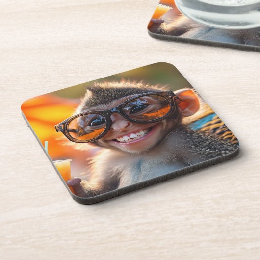 Happy Monkey Bier Onderzetter (Linkerzijde)