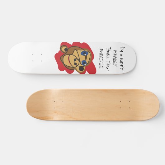 Happy Monkey Deck Persoonlijk Skateboard (Horizontaal)
