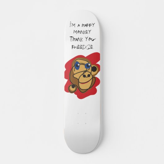 Happy Monkey Deck Persoonlijk Skateboard (Voorkant)