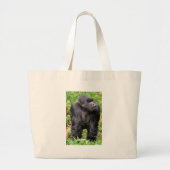 Happy Monkey Grote Tote Bag (Voorkant)